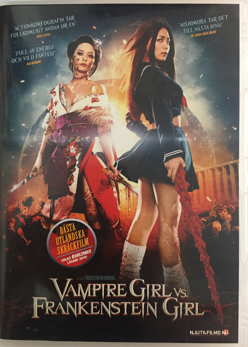 Vampire Girl vs. Frankenstein Girl DVD *SUOMITXT* (2009, Nishimura