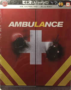 Ambulance 4K UHD *SUOMITXT* (2022, Steelbook, Jake Gyllenhaal)
