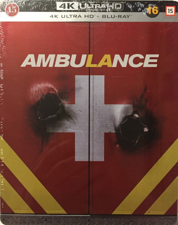 Ambulance 4K UHD *SUOMITXT* (2022, Steelbook, Jake Gyllenhaal)