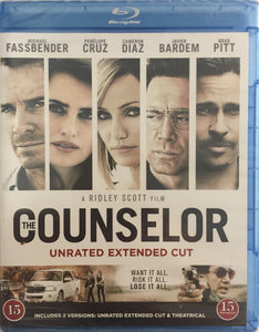 The Counselor Blu-ray *SUOMITXT* (2013, Brad Pitt, Extended Cut)