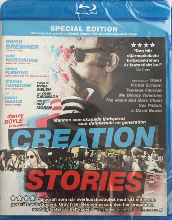 Creation Stories Blu-ray *SUOMITXT* (2021, Ewen Bremner, Special Edition)