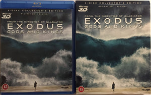 Exodus 3D+2D Blu-ray *SUOMITXT* (2014, 3-Disc, Christian Bale)