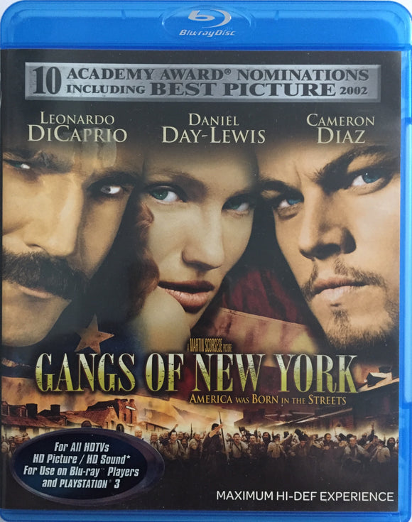Gangs of New York Blu-ray *SUOMITXT* (2002, Leonardo DiCaprio, Martin Scorsese)