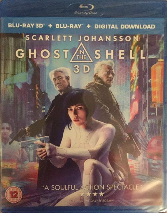 Ghost in the Shell 3D+2D Blu-ray *SUOMITXT* (2017, Scarlett Johansson)