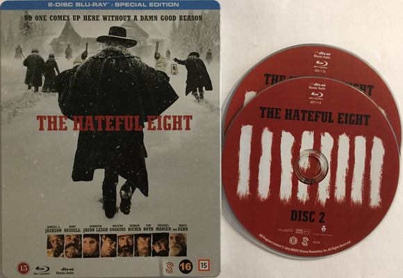 The Hateful Eight Blu-ray *SUOMITXT* (2015, Steelbook, Quentin Tarantino)