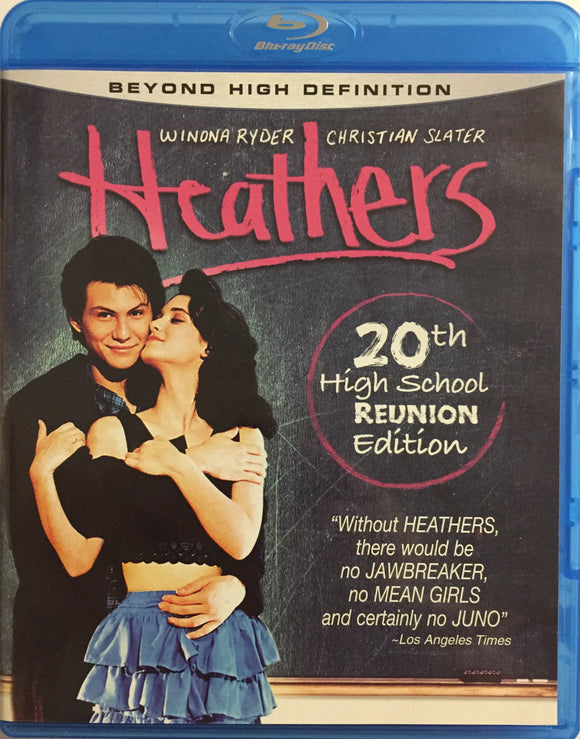 Heathers Blu-ray *ENG.TXT* (1989, Winona Ryder, Christian Slater, Juhlajulkaisu)