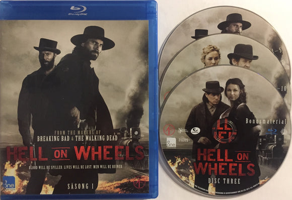 Hell on Wheels - Kausi 1 Blu-ray *SUOMITXT* (2011, 3-disc)