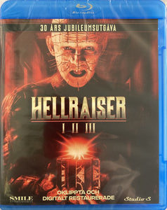 Hellraiser -trilogia Blu-ray *ENG.ÄÄNI* (1987-92, 3 elokuvaa)