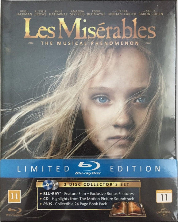 Les Misérables Blu-ray *SUOMITXT* (2012, 2-discs Digibook, Hugh Jackman)