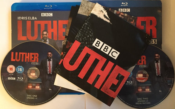 Luther - Kausi 5 Blu-ray *ENG.TXT* (2019, 2-disc, Idris Elba)