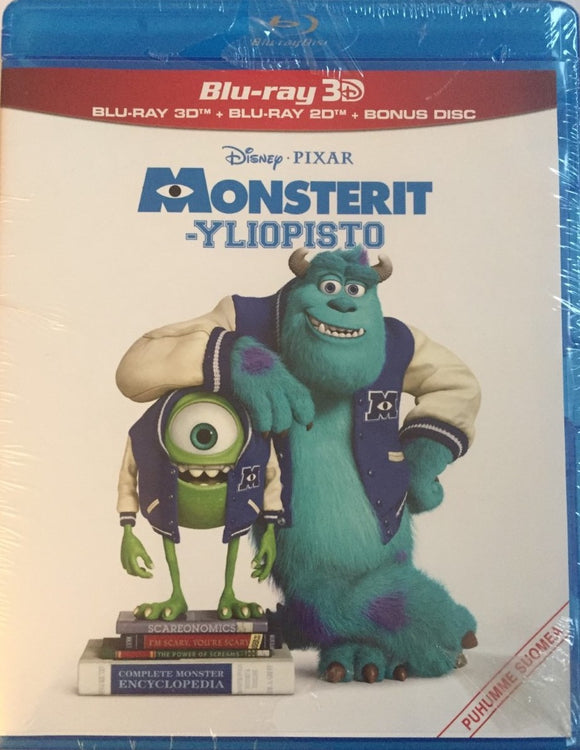 Monsterit-yliopisto 3D+2D Blu-ray *SUOMIÄÄNI/TXT* (2013, 3-disc)