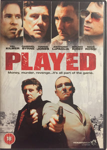 Played *ENG.TXT* (2006, Val Kilmer, Gabriel Byrne, Vinnie Jones)