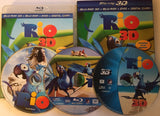 Rio 3D+2D Blu-ray *SUOMIÄÄNI/TXT* (2011, Animaatioseikkailu, 3-discs)