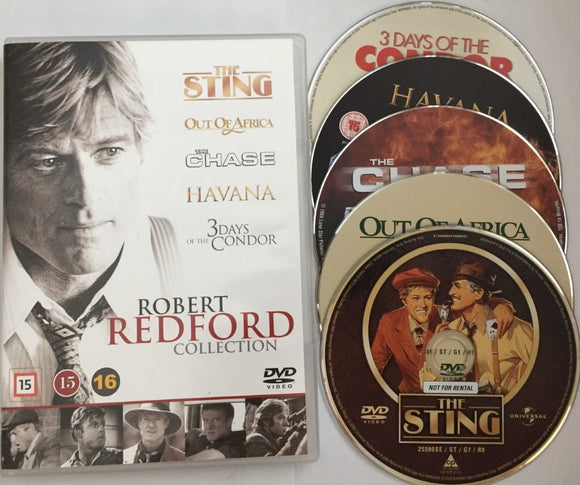 Robert Redford Collection *SUOMITXT* (1965-1990, mm. Armottomat, 5 DVD)