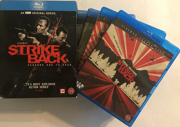 Strike Back - Kaudet 1-4 Blu-ray *SUOMITXT* (2013, 14-disc)