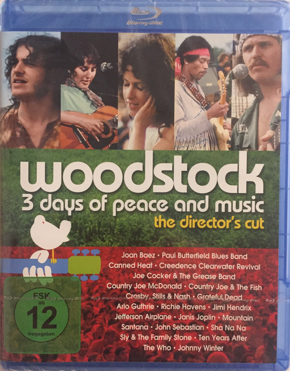 Woodstock - 3 Päivää Rauhaa, Rakkautta ja Musiikkia Blu-ray *SUOMITXT* (1970, Director's Cut)