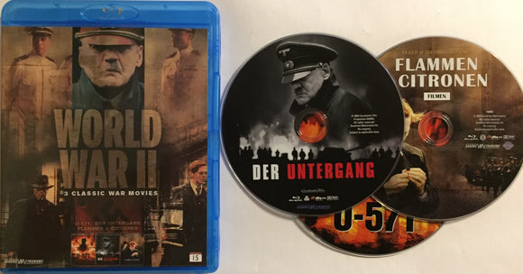 World War II Collection Blu-ray *SUOMITXT* (2000-08, mm. U-571)