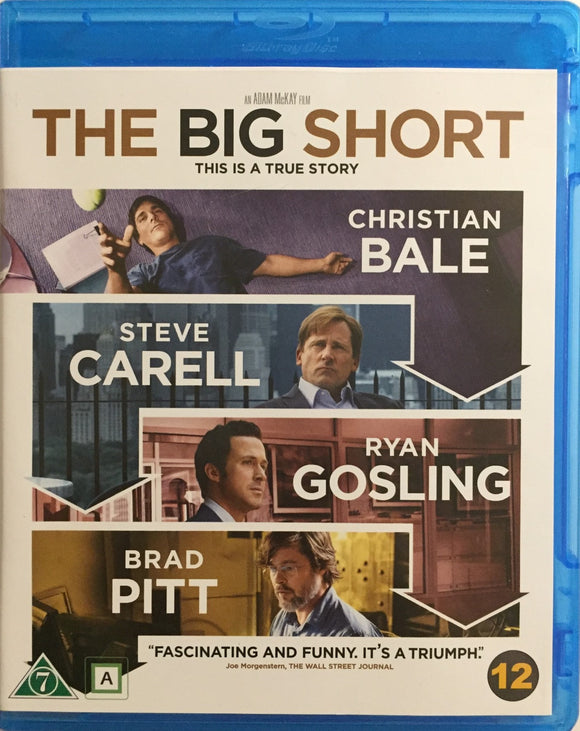 The Big Short Blu-ray *SUOMITXT* (2015, Brad Pitt, Ryan Gosling, Christian Bale)