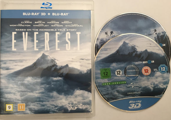 Everest 3D+2D Blu-ray *SUOMITXT* (2015, Jake Gyllenhaal)