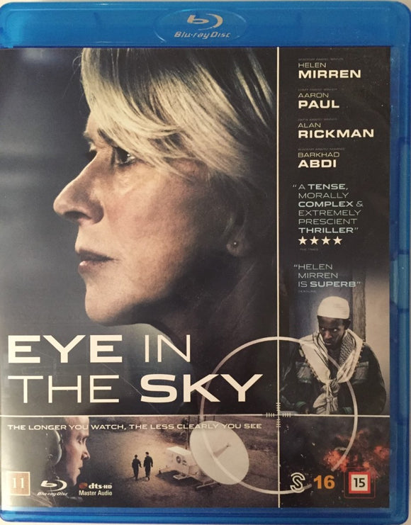 Eye in the Sky Blu-ray *SUOMITXT* (2015, Alan Rickman, Helen Mirren)