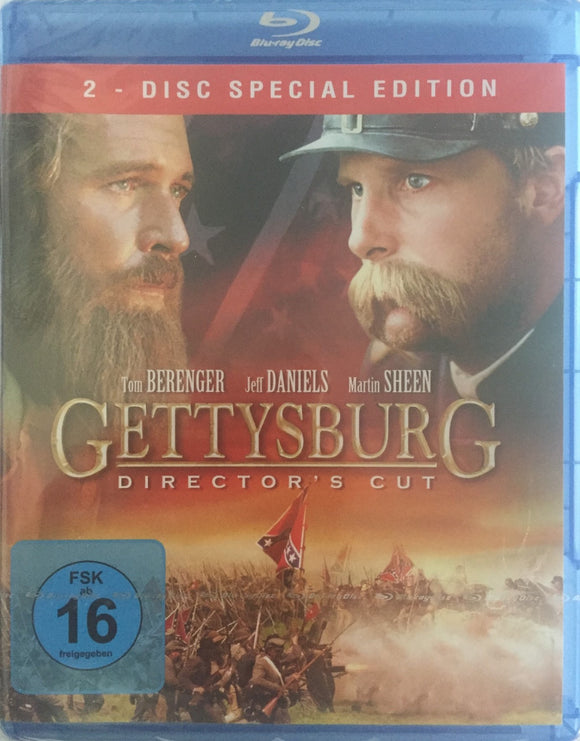 Gettysburgin Taistelu Blu-ray *ENG.TXT* (1993, Ohjaajan Versio, 2-disc)