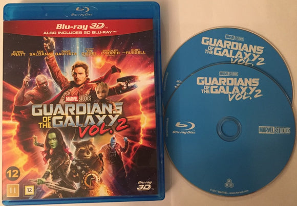 Guardians of the Galaxy Vol. 2 3D+2D Blu-ray *SUOMITXT* (2017, 2-disc)