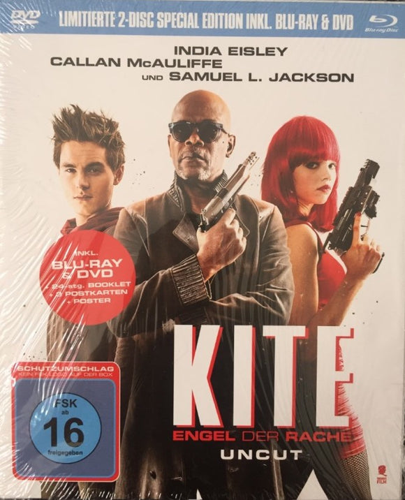 Kite Blu-ray *ENG.ÄÄNI* (2014, Mediabook, Samuel L. Jackson, 2-disc)