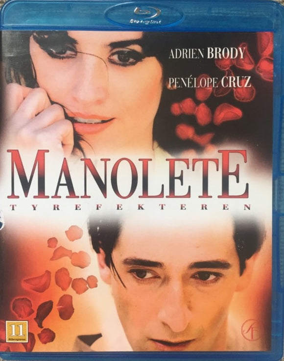 Manolete Blu-ray *SUOMITXT* (2008, Penélope Cruz, Adrien Brody)