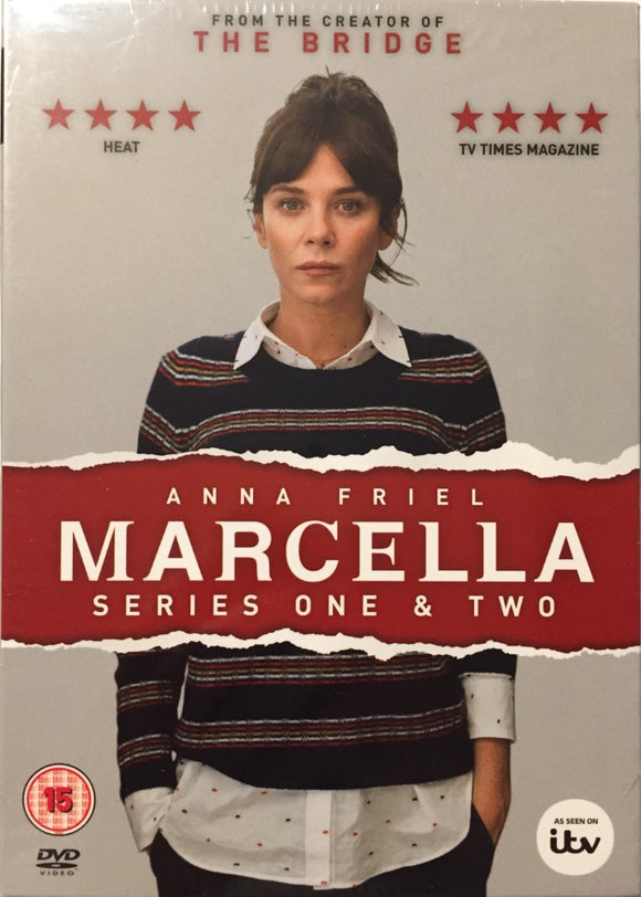 Marcella - Kaudet 1 & 2 *ENG.TXT* (2016-18, Anna Friel, 5 DVD)