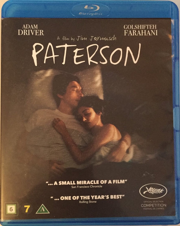 Paterson blu-ray *SUOMITXT* (2016, Jim Jarmusch, Adam Driver)