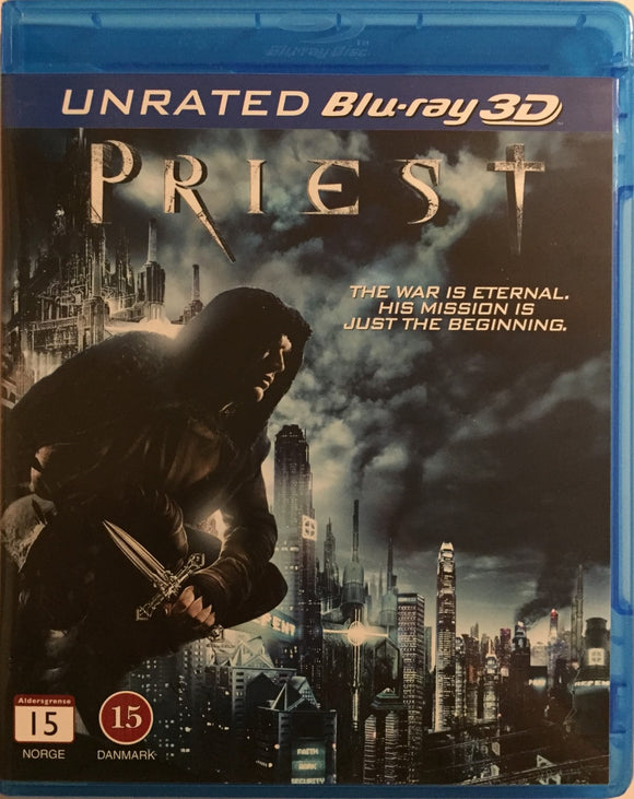 Priest 3D+2D Blu-ray *SUOMITXT* (2011, Paul Bettany)