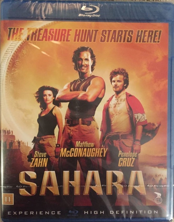 Sahara Blu-ray *SUOMITXT* (2005, Matthew McConaughey, Penelope Cruz)