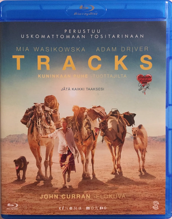 Tracks Blu-ray *SUOMITXT* (2013, Mia Wasikowska)