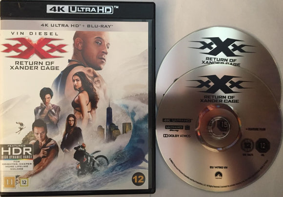 xXx: Return of Xander Cage 4K UHD *SUOMITXT* (2017, Vin Diesel)