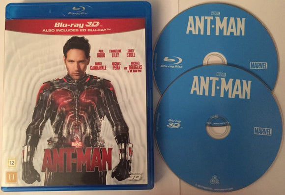 Ant-Man 3D+2D Blu-ray *SUOMITXT* (2015, 2-disc)