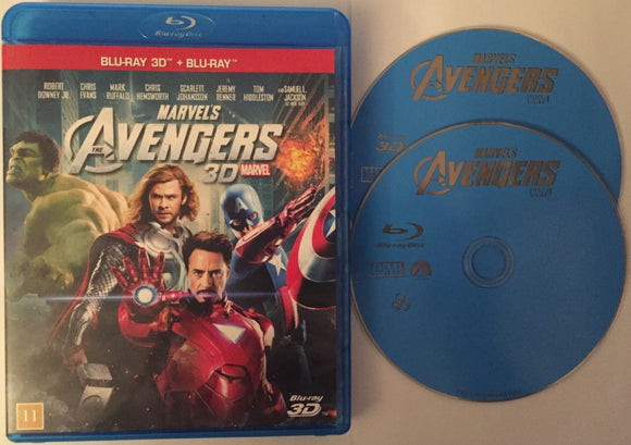 Avengers 3D+2D Blu-ray *SUOMITXT* (2012, 2-Disc)