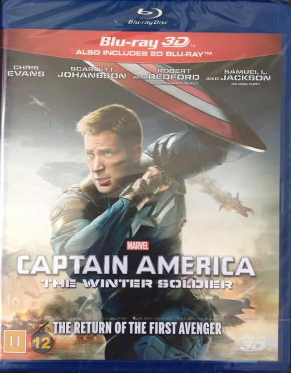 Captain America - Winter Soldier Blu-ray 3D+2D *SUOMITXT* (2014)