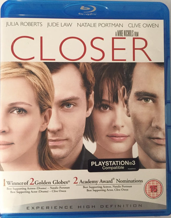 Closer - Iholla Blu-ray *SUOMITXT* (2004, Natalie Portman, Julia Roberts)